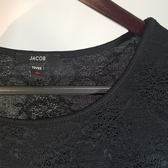 Top Peplum Blouse | All-black | Cap Sle… - Picture 2 of 15